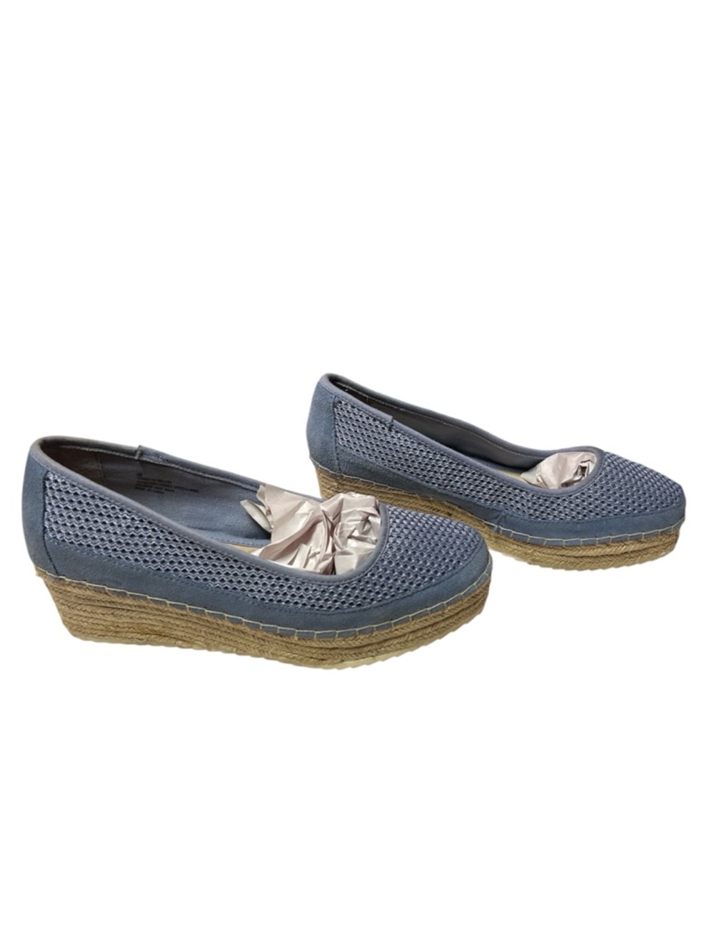 Tommy Bahama Bellah Wedge Espadrille  Preppy Summer Slip-on Shoes Size 8B